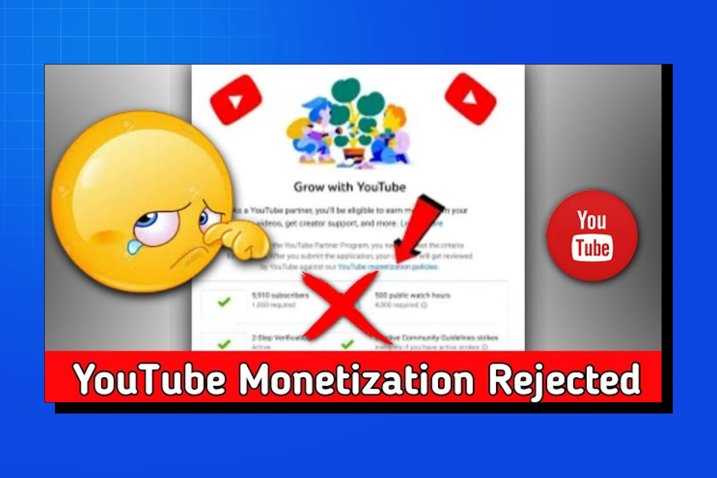 Youtube Monetization Rejected